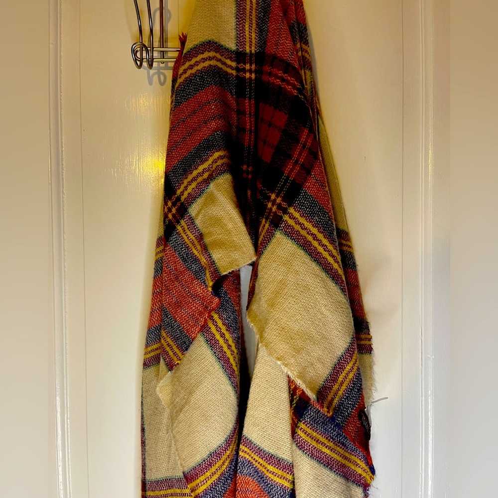 Merona Plaid Cape Shawl